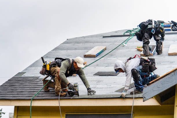 Professional Storm Damage Roof Repair technician working in Athol, MA